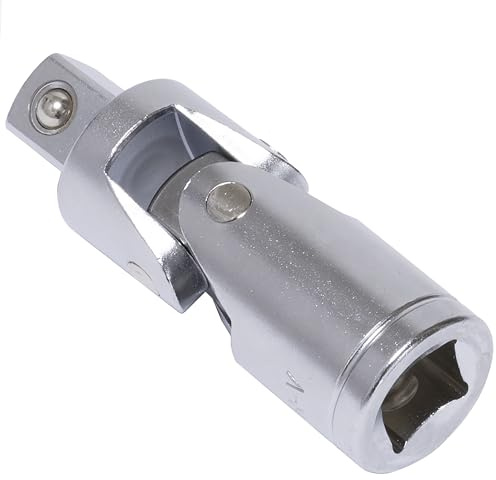 AERZETIX C68544 Adaptador Junta Cardán 1/2 Vaso Cabeza Articulada | Para Llave de Trinquete, Acero CR V50BV30, Color Plata