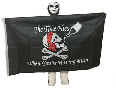 SEWOART 1Stk Partyzubehör Piratenspielzeug Spielzeug für Kinder groß Halloween-Requisite lustig schwarzes Dekor Zubehör für Piratenpartys Flagge Skelett Banner Partybedarf
