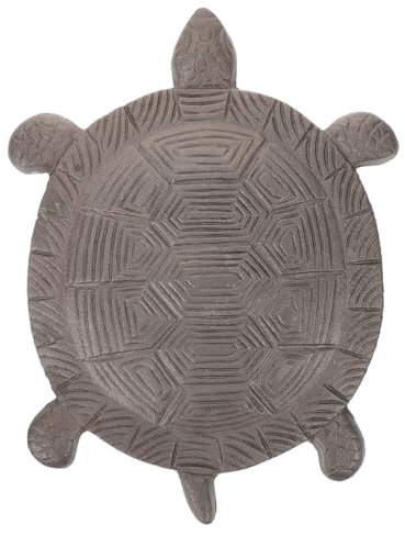 Milisten Stepping Stone Dekorative Trittsteine Aus Gusseisen Schildkröten-Design Für Garten Und Außenbereich Robuste Gartenaccessoires Für Individuelle Wege Und Rasenflächen
