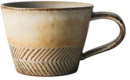 SDA287MZ Tasses à café Tasse à café en poterie Brute Vintage Faite à la Main, résistante aux Hautes températures, Tasse à café de personnalité, Tasse craquelée Tazas Desayuno