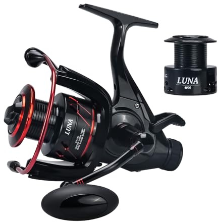 Seaknight Luna Karpfenangelrolle 9+1BB Freilauf-Spinnrolle 5,5:1 Süßwasserrolle 4000 5000 6000 Kohlefaser-Bremssystem Max 12 kg