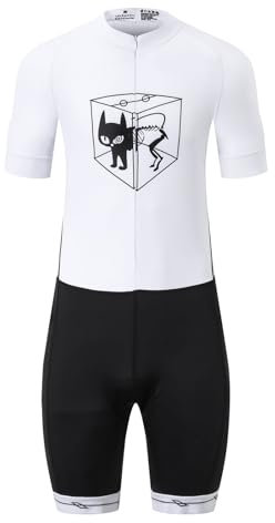 UGLY FROG Zwei Stile zufällig Pro Trisuit Kurzarm Triathlonanzug für Ironman-Rennen und Triathlon-Wettkämpfe - Hochwertiger Triathlon-Anzug für Herren