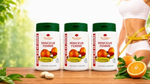 Bruleur de Graisse - Coupe Faim - Perte de Poids & Objectif minceur - Silhouette, Ventre, Cellulite &Déstockage des graisses - 180 Comprimés Végan & Made in France by Exceldiet Pharma