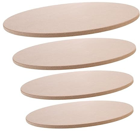 CIMAXIC 4stücke Holz Trockenbrett Für Tonarbeiten Töpferscheibenschläger Mit Abgerundeten Kanten Unfertige Holzkreise Als Basis Für Töpferskulpturen Und DIY Keramik Handwerk
