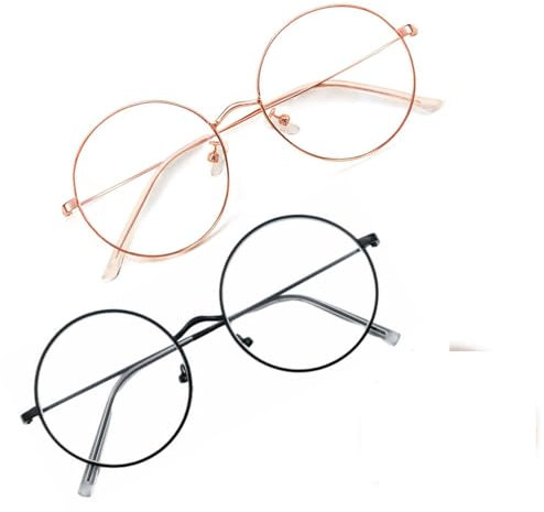 BinXiaoQin 2 Stück Blaulichtfilter Brille Damen,Brille mit Blaulichtfilter Brille ohne Stärke Damen,Blaulichtbrille für Unisex,Bluelight Glasses Women Blaufilter für Computer Blaulicht Blockierende