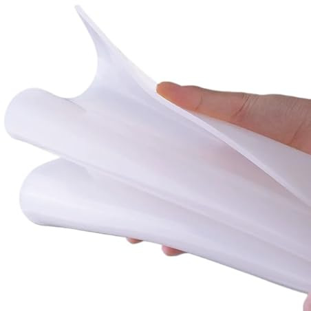 Hochwertige weiße Silikonkautschukmatte – vielseitige Dicke von 0,5 mm bis 30 mm for mehrere Anwendungen(300mm x 300mm x 4mm)
