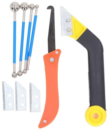 TOPINCN Set di Suoni Versatili con Padella/ala Intercambiabile, Mortaio Angolato per Sigillante per il Lavabo del Lavaggio