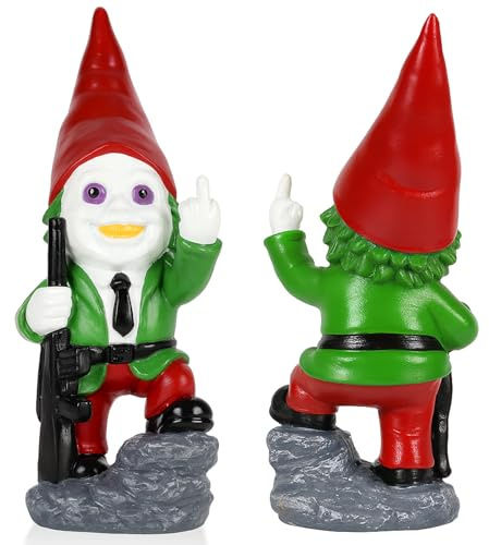 SPINNDO Horror Decor Middle Finger Gifts Garden Decor Gnomes Garden Statues