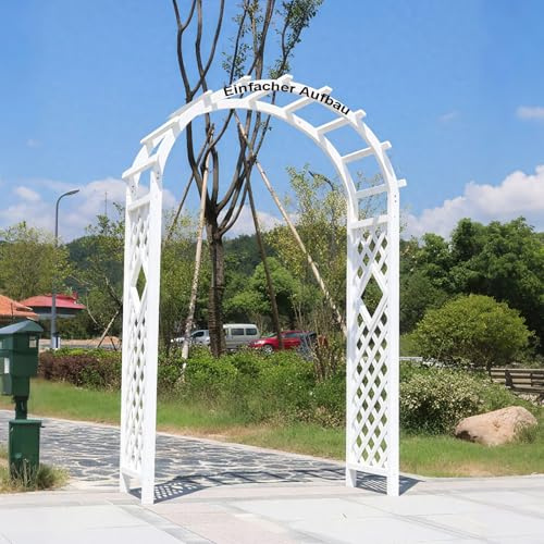 Arco per rose in legno, traliccio per rampicanti, impermeabile, per cerimonia nuziale, pergolato, decorazione per esterni, dimensioni: 120/140/160/180/200 cm (larghezza x altezza x profondità 140 x