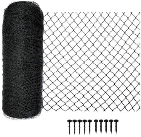 Malla Antipájaros, Malla para Gallinero, Protección contra Pájaros De 4×10 Metros para Estanques Huertos Hortalizas Frutales Árboles Plantas Exteriores