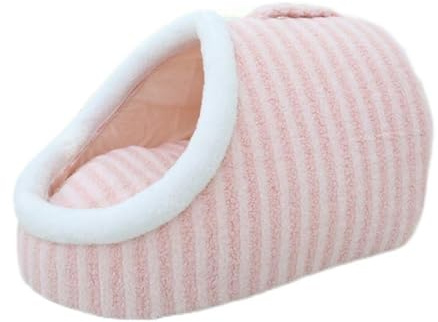 Hundebett Weiche Plüsch Hundebetten rutschfeste Hundekörbchen Hundebett für Kleine Hunde und Katzen Hundehaus drinnen Indoor Katzenhaus,Grün