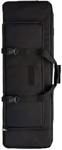 BALAMLB Gewehrtasche 2 Langwaffen, Lange Jagdtasche, Gepolsterter Gewehrrucksack Mit Taschen Für Zubehör, Für Schießen Und Jagen,Range Bag Schießsport, Taktische Tasche, Jagdzubehör A,43in/110cm
