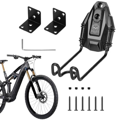 Colgador de pared para bicicleta, estante de almacenamiento para pedales de interior, soporte para exhibición de bicicletas, soporte organizador de ciclismo que ahorra espacio, de almacenamien