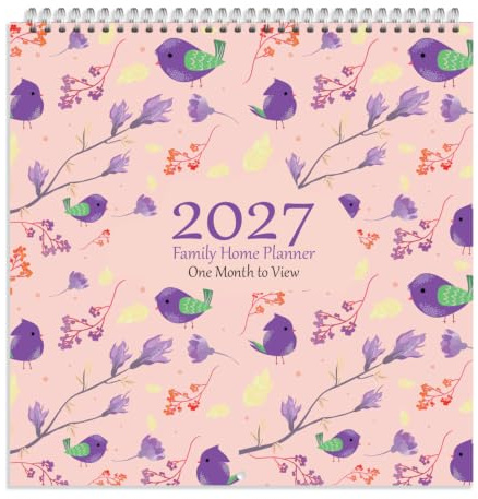 Arpan 2027 Family Home Planner Wall Calendar – Month to View Family Planner 2027 with 5 Columns Including Birthday Column | 2027 Family Planner Calendar | Family Calendar 5 Columns for Busy Homes