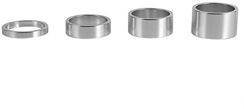 Tbest Fahrrad Headset Spacer 4pcs Fahrrad Dnzring Dnzscheiben MTB Rennrad Vorbau Spacer Aluminiumlegierung Fahrrad Lenkervorderteile Vorderschaft Gabelunterlegscheibe 5mm / 10mm / 15mm / 20mm