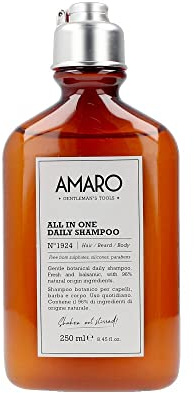 FarmaVita Amaro all in One Daily Shampoo N 1924 Hair/Beard/Body 250 Ml