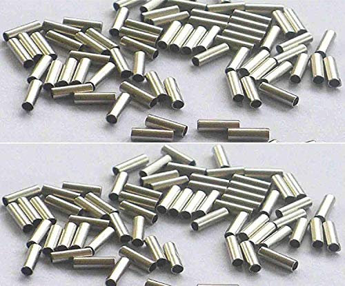 generico 40 Rivetti tubini acciaio1,6mm Pesca traina Serra luccio termosaldante cavetti