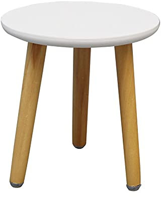 8.6 Mid Century Plant Stand Wood Indoor Plant Stand Small Round Side Table Modern Tall Plant Stand Bamboo Plant Display Rack Rustic Decor for Indoor and Outdoor House