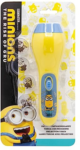 Minions Projektionstaschenlampe auf Blisterkarte 13x5,5x25 cm