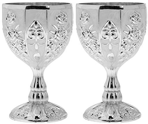 2 Piezas Copa De Vino Alta Copas De Halloween Copa Copa Copas De Vino De Fiesta Copa De Altar Taza De Sake De Metal Copa De Whisky Aleación Pies Altos Hombre Cáliz De Fuego