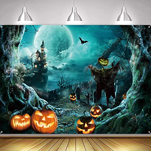 Halloween Banner, Extra Große Banner, Happy Dekoration, Realistisch Drinnen Draußen Deko Photo Booth Hintergrund Zeichen für Home Decor Supplies