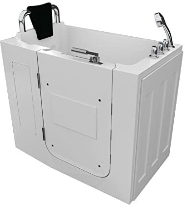 AcquaVapore Sitzbadewanne Senioren Wanne Sitzwanne mit Tür S08-TH-A-L 68x110cm