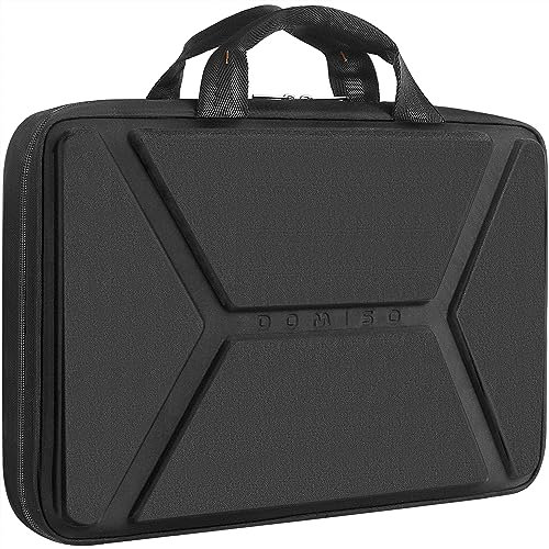 DOMISO 17-17.3 Inch Laptop Sleeve Case,Shockproof Waterproof Laptop Protective Carrying Case for Dell/Lenovo/Acer/HP/MSI/LG, Black