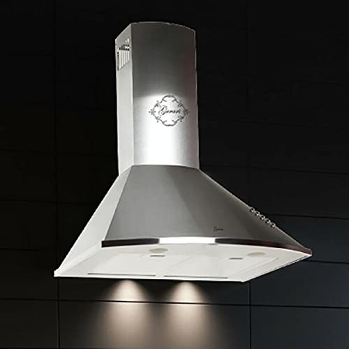 Gurari Wandhaube GCH C 046 IS 6 N Dunstabzugshaube 60 cm Edelstahl | Sehr Saugstark 1000 m³/h | Abzugshaube in klassischer Bauweise | Dunstabzugshaube Wandmontage im Umluftbetrieb oder Abluftbetrieb