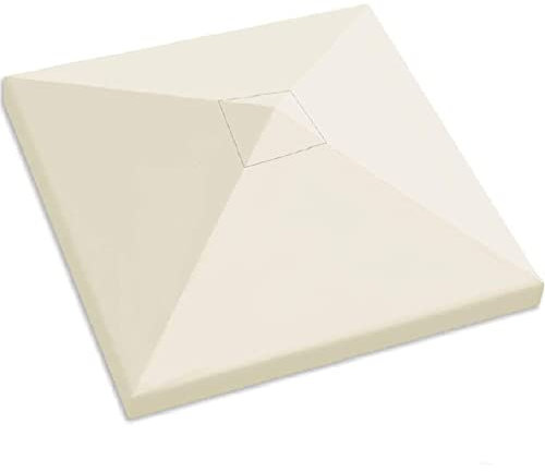 Toit De Rechange pour Tonnelle 3 X 3 M, Toile De Rechange pour Pavillon Gazebo De Jardin Tissu Polyester Haute Densité 200 G/m² Anti-UV (Couleur : Blanc)