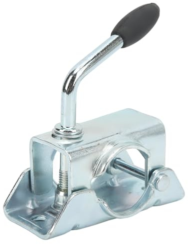 Zohisin Support de Pince Fendue Fer Galvanisé pour Remorque 48mm 89 Pouces Fixation Stabilisateur Caravane Bateau Camping Support de Roue Robuste