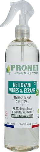 Pronette Nature Reinigungsmittel für Fenster und Bildschirme, Ecocert, 500 ml