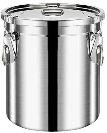 KELUNIS Contenitore per Alimenti Barattolo Ermetico in Acciaio Inox 304 Contenitore Ermetico per Cereali per Cucina E Altre Stanze,6L
