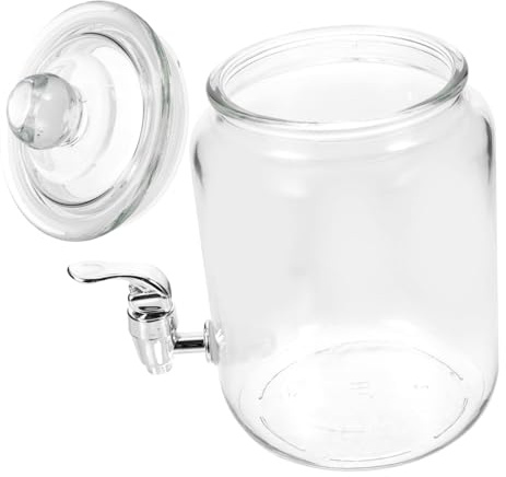 ELAYARD Contenitore Per Cold Brew in Vetro Trasparente Barattolo Con Rubinetto Anti-gocciolamento Bottiglia Sigillata Per Bevande e Conservazione Del Vino