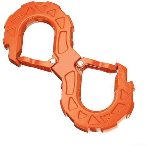 Honseadek For Car Trailers Alloy Steel Recovery Trailer Rescue for Sshape Hook Shackle Hook Bracket Offroad Vehicle Secure Plus Towing Attachment (ORANGE)