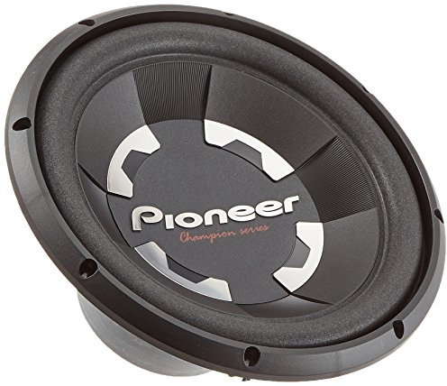 Pioneer TS-300S4 Subwoofer mit 4-Ohm-Doppelschwingspule (1.400 W), 30 cm/12, IMPP Membran für kraftvollen Klang, Eingangsnennleistung 400 W, schwarz