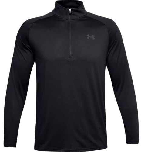 Under Armour UA Tech 2.0 1/2 Zip - Long sleeve - Tops - Black/Charcoal - Size: XXL