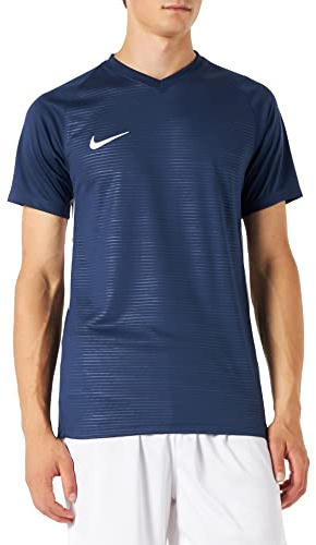 Nike Herren Tiempo Premier Football Jersey T-shirt, Blau(midnight navy/white), M