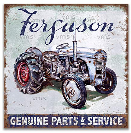 Vintage Metal Sign FERGUSON TRACTOR 12X12 inch Home Decor Inside Outside Bar Kitchen Pub Decorative Plaques