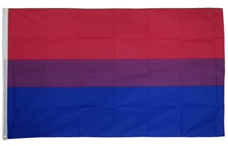 Bandera Bi-Pride 5 x 3 pies - 150 x 90 cm 100% poliéster - Bandera Gay Pride LGBTQ+ Superstore