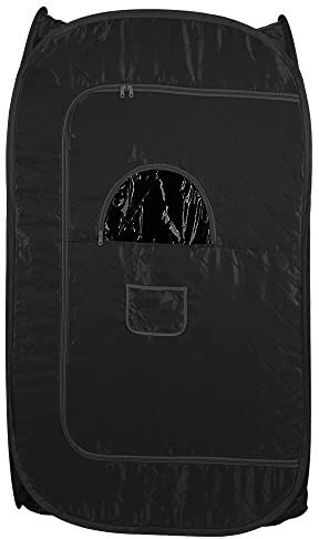 Sauna a vapore personale, sauna a vapore portatile da spa a casa 2L Sauna per una persona con pentola a vapore Vapore leggero per rilassarsi a casa (100 x 80 x 170 cm (nero))