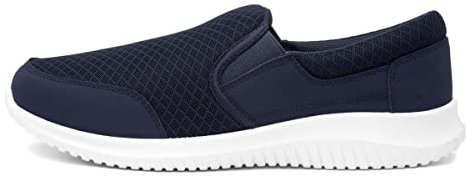 XL Mens Blue Mesh Slip On Casual Trainer - Size 7 UK - Blue