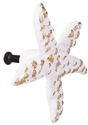 Homoyoyo Handle Drawer Knob Ocean Theme Single Hole Sea Star Shape Knob for Cupboard Door Handles Boy Girl's
