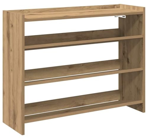 vidaXL Schuhregal Artisan-Eiche 80x25x62 cm Holzwerkstoff