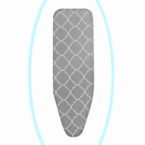 DAQXYH Copri Asse Da Stiro Di Ricambio Ispessiti 36x12 Pollici 39x13 Pollici 43x13 Pollici 48x15 Pollici Resistente Al Calore Impermeabile Copertura Asse Da Stiro Copertura Elastica(Grid,48x15inch(120
