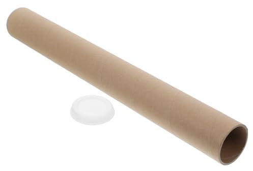 SHOWERORO Dokumentenaufbewahrungsröhre Aus Kraftpapier Pappröhren Für Poster Versandröhre Mit Kappe Konzertplakatröhre Zum Aufbewahren Und Versenden Zeichenröhre Für Künstlerische