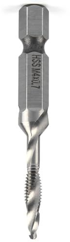 Hohe Härte, Rostfrei, Stark und Langlebig, Gewindebohrer M4 X 0,7 für Weiche Metalle mit Selbstzentrierender Spitze, Verarbeitung in Einem Schritt