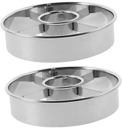 MOLUCKFU 2piezas Molde De Acero Inoxidable Para Donas Redondas Molde Reutilizable Para Hornear Donuts Decorar Pasteles Cocina