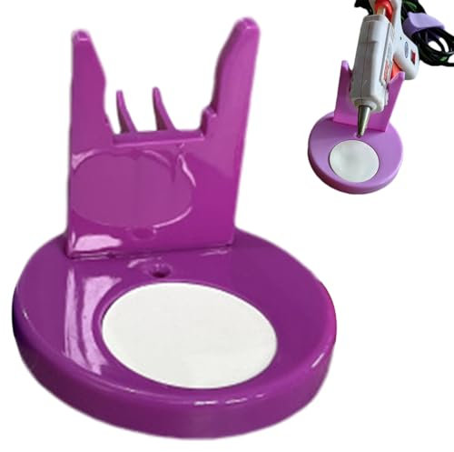 Pistola de pegamento caliente Pistola Base-HEAT Donor Donor Donor, Marco a prueba de fugas | Plataforma de mesa, estación de ensamblaje estable para artesanías de bricolaje, soporte de silicona, sopor