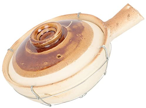 BESTYASH Casserole Argile Cocotte Terre Cuite Petite Casserole Pour Cuisson Aliments Cocotte De Cuisine Résistante Chaleur