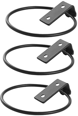 HEMOTON Support De Pot De Fleurs Mural en Métal Lot De 3 pour Balcon Et Jardin, Dimensions 17,5 x 15 x 6,2 Cm, Support Suspendu Robuste Vis pour Fixation Murale, Usage Intérieur Et Extérieur